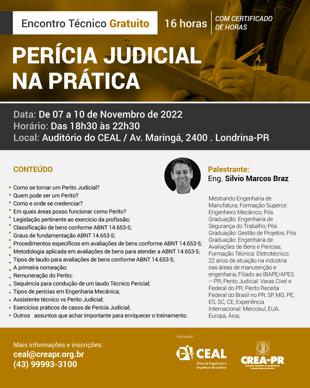 Técnico pode ser perito judicial - Perícia Elétrica