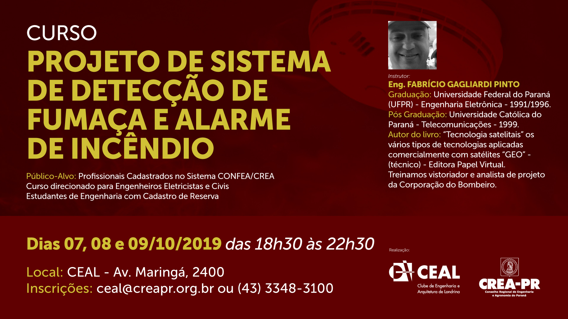  Curso- PROJETO DE SISTEMA DE DETECÇÃO DE FUMAÇA E ALARME DE INCÊNDIO